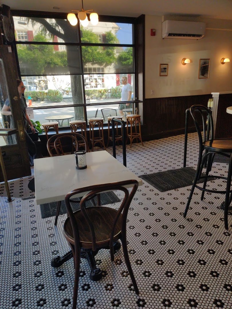 Interior of Char & Stave, specialty coffee shop in Philadelphia