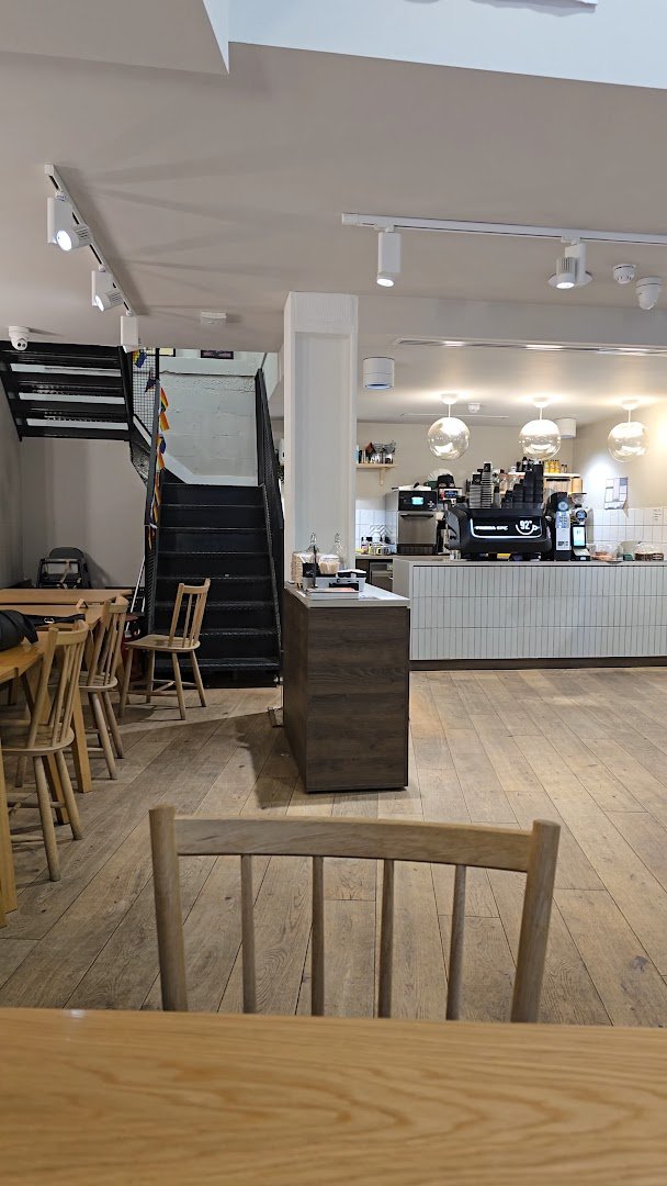 Interior of 92 Degrees Coffee, specialty coffee shop in Manchester