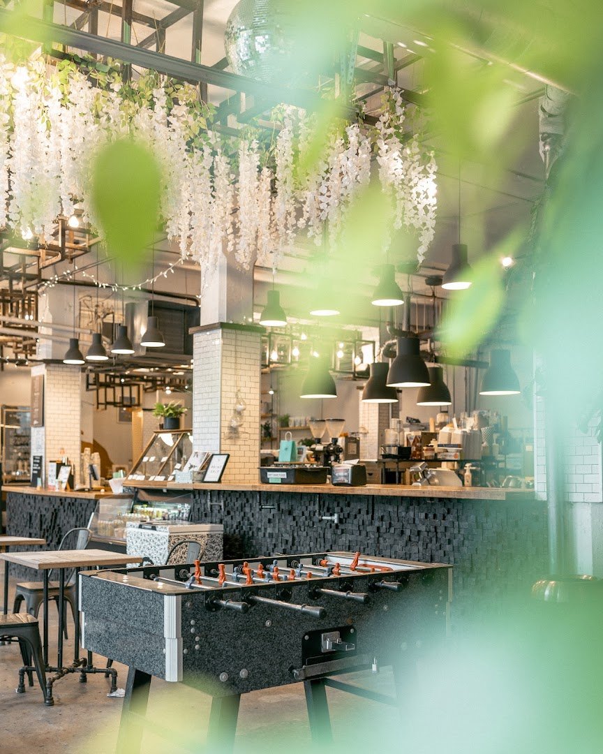 Interior of Hale Coffee Company, specialty coffee shop in Toronto