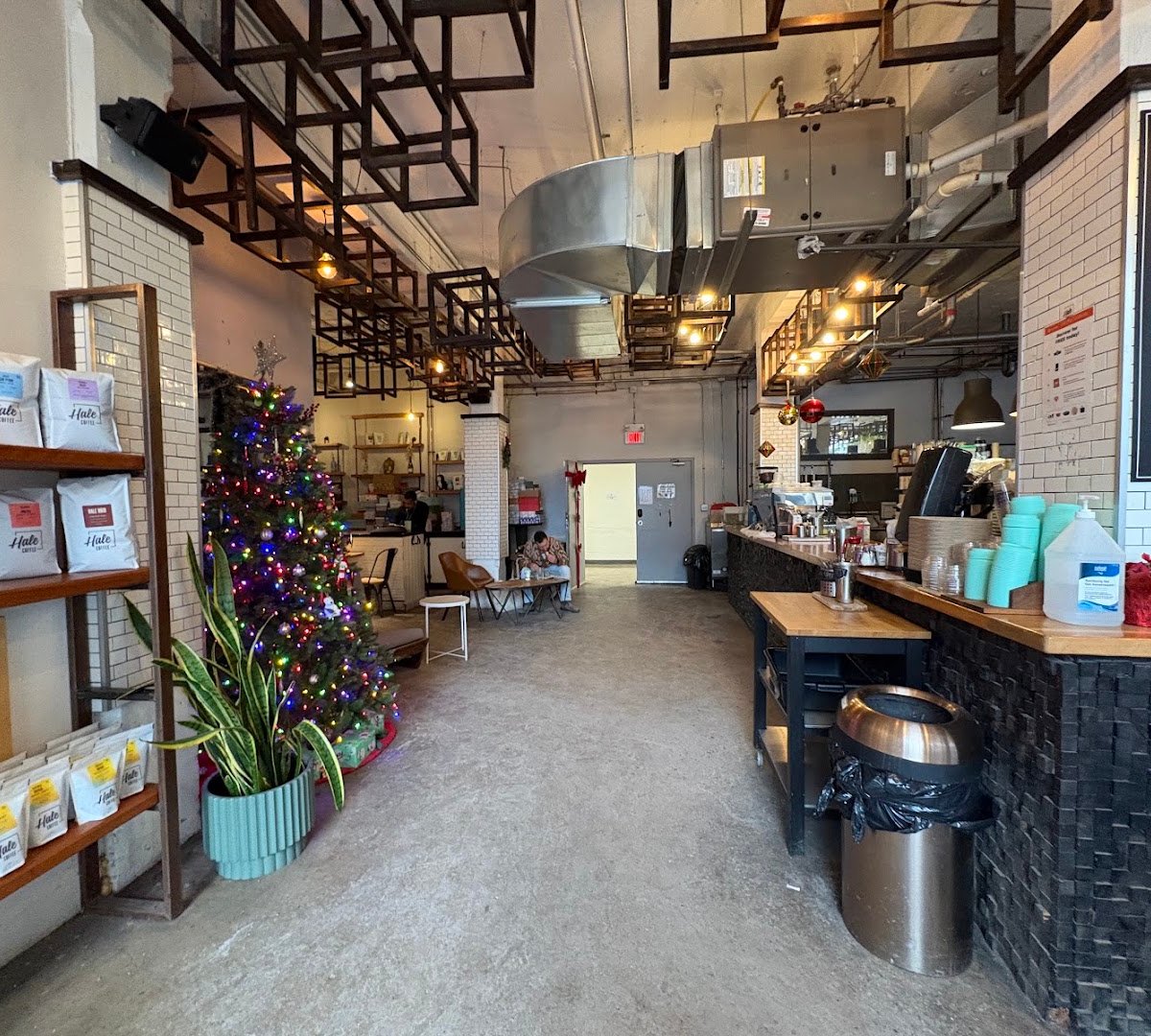 Interior of Hale Coffee Company, specialty coffee shop in Toronto