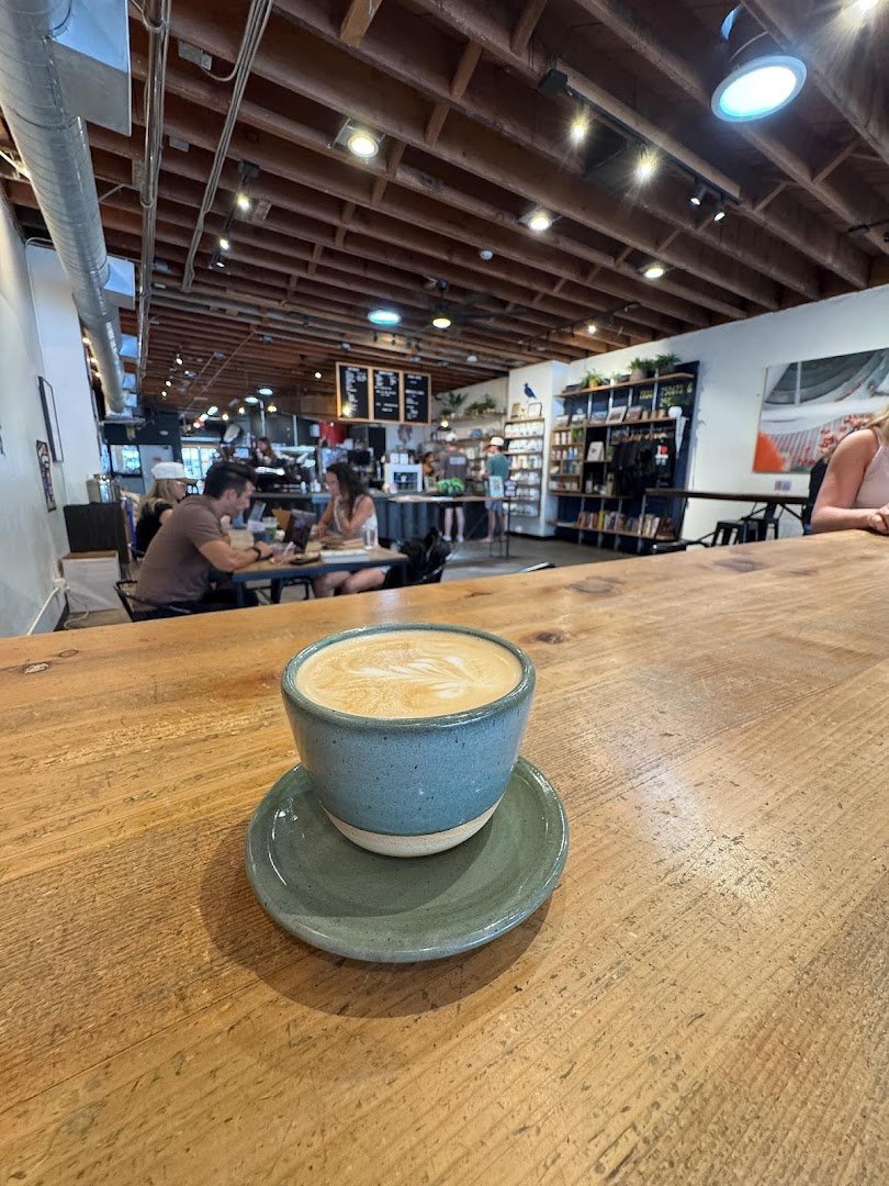 Coffee at OB Beans Coffee Roasters, specialty coffee shop in San Diego