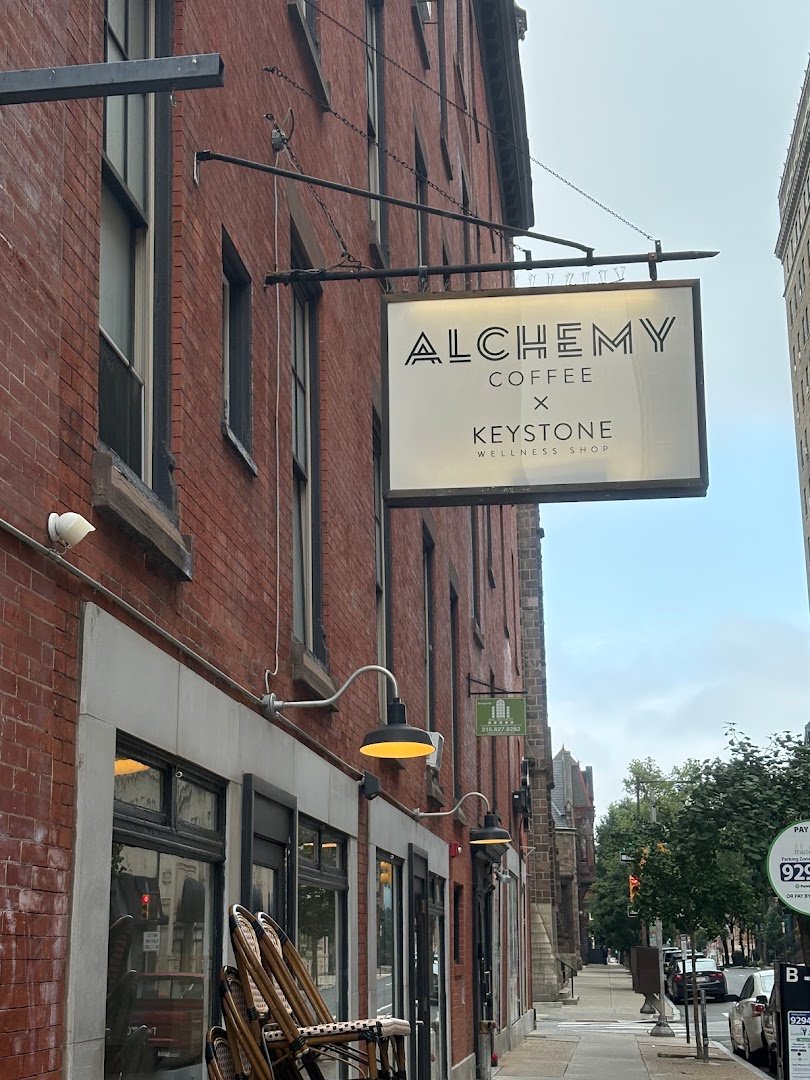 Storefront of Alchemy Coffee, specialty coffee shop in Philadelphia