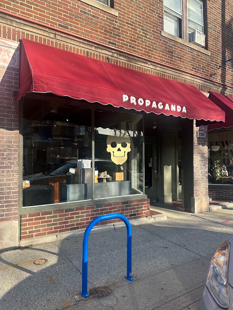 Storefront of Propaganda Coffee, specialty coffee shop in Cleveland