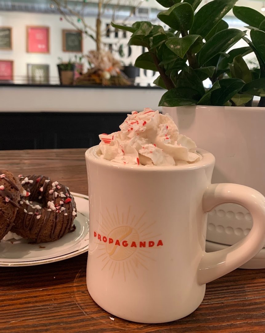 Coffee at Propaganda Coffee, specialty coffee shop in Cleveland