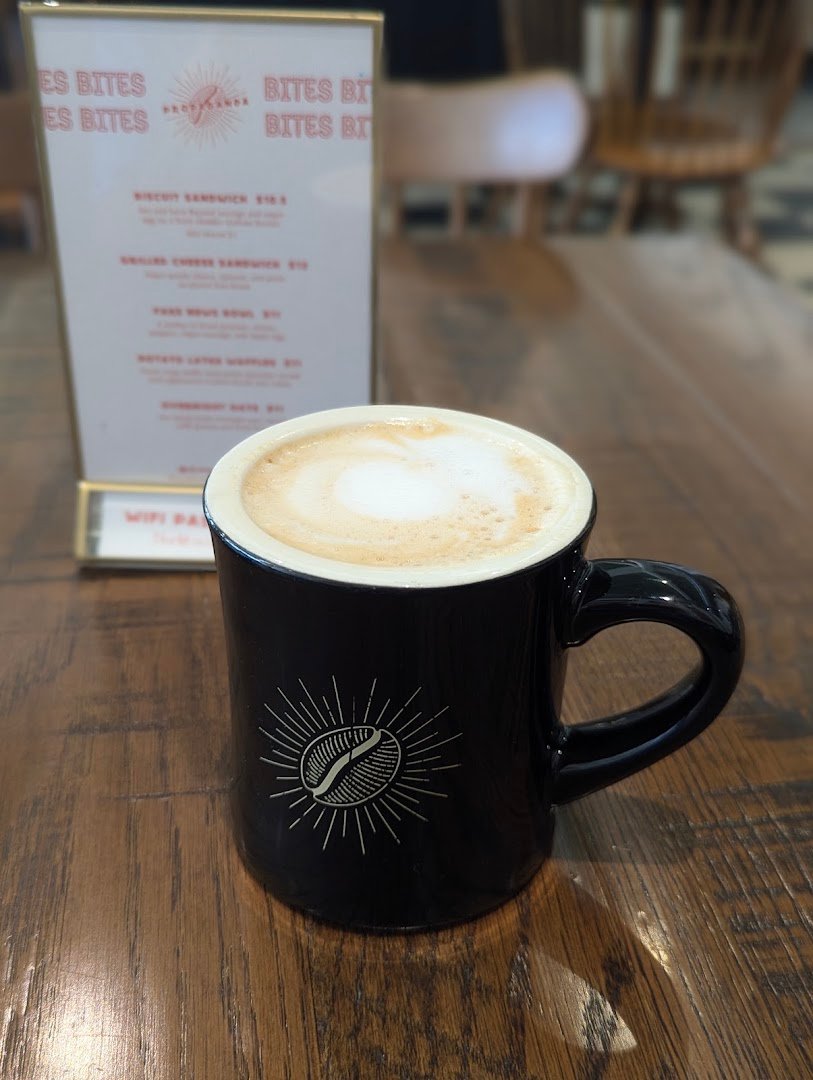 Coffee at Propaganda Coffee, specialty coffee shop in Cleveland