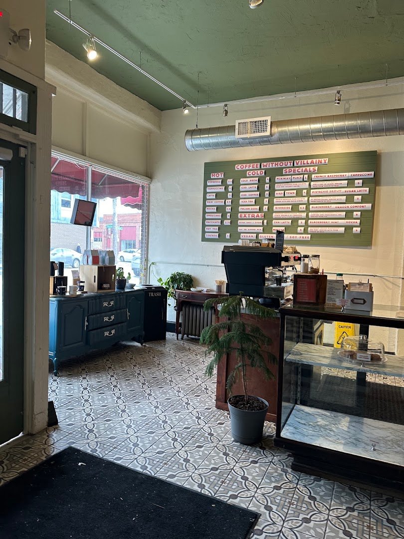Interior of Propaganda Coffee, specialty coffee shop in Cleveland