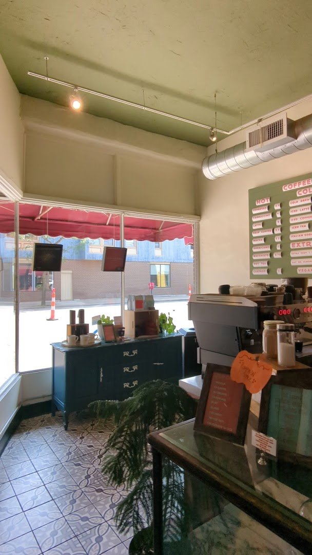 Interior of Propaganda Coffee, specialty coffee shop in Cleveland