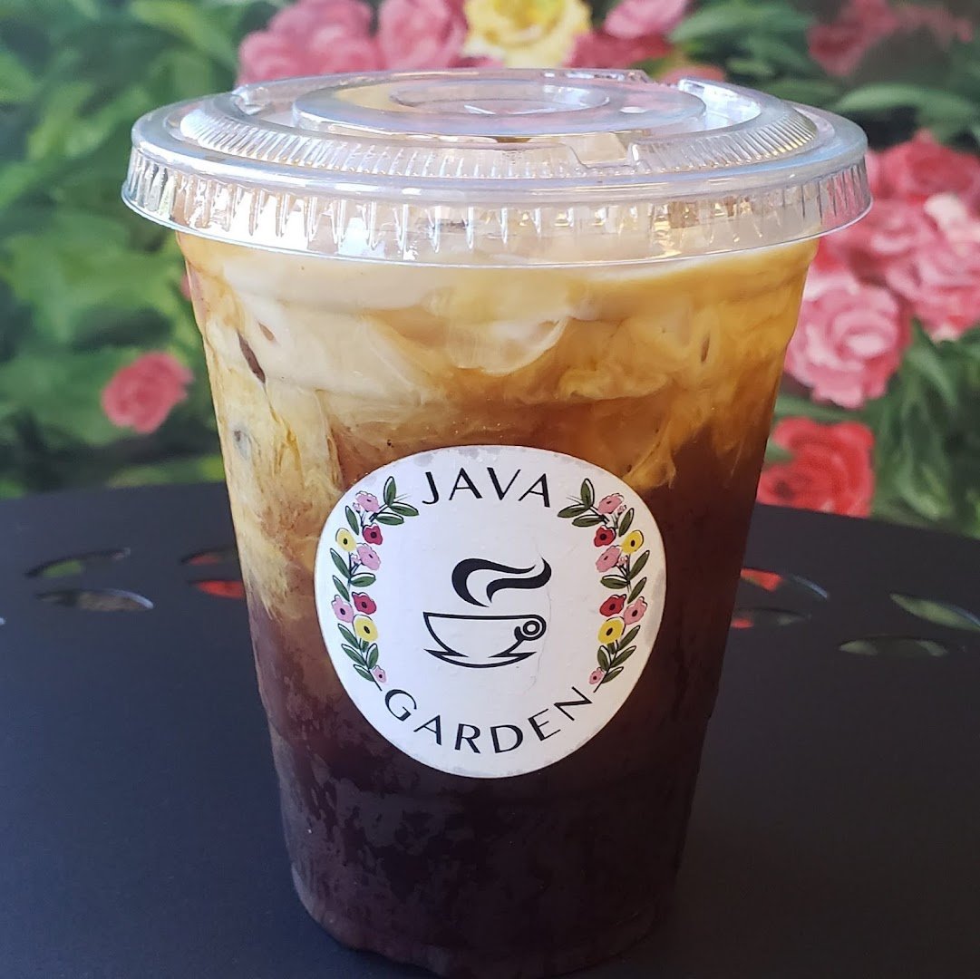 Coffee at JAVA GARDEN, specialty coffee shop in San Diego