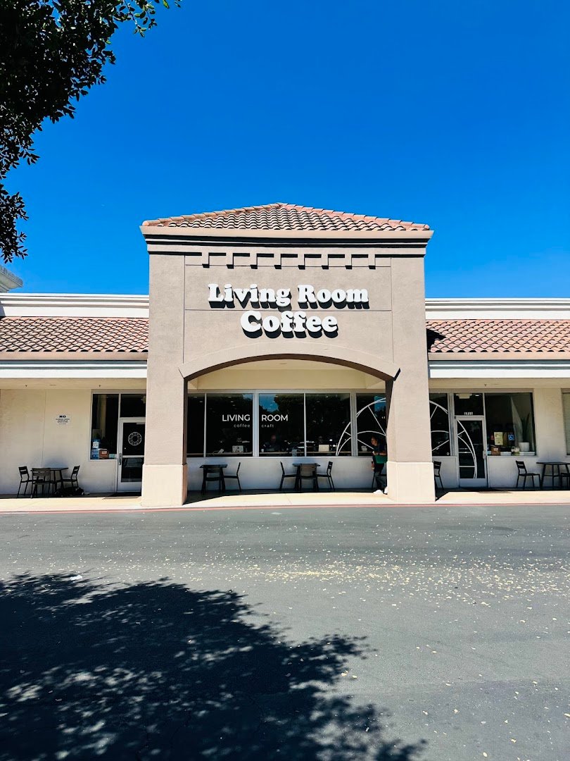 Storefront of Living Room Coffee Craft, specialty coffee shop in San Jose