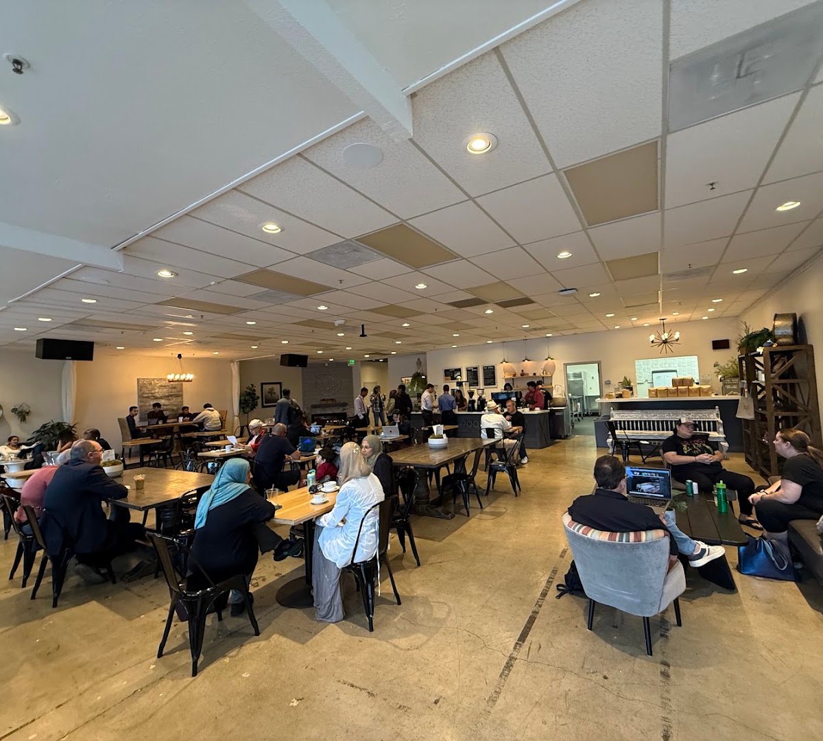 Interior of Living Room Coffee Craft, specialty coffee shop in San Jose