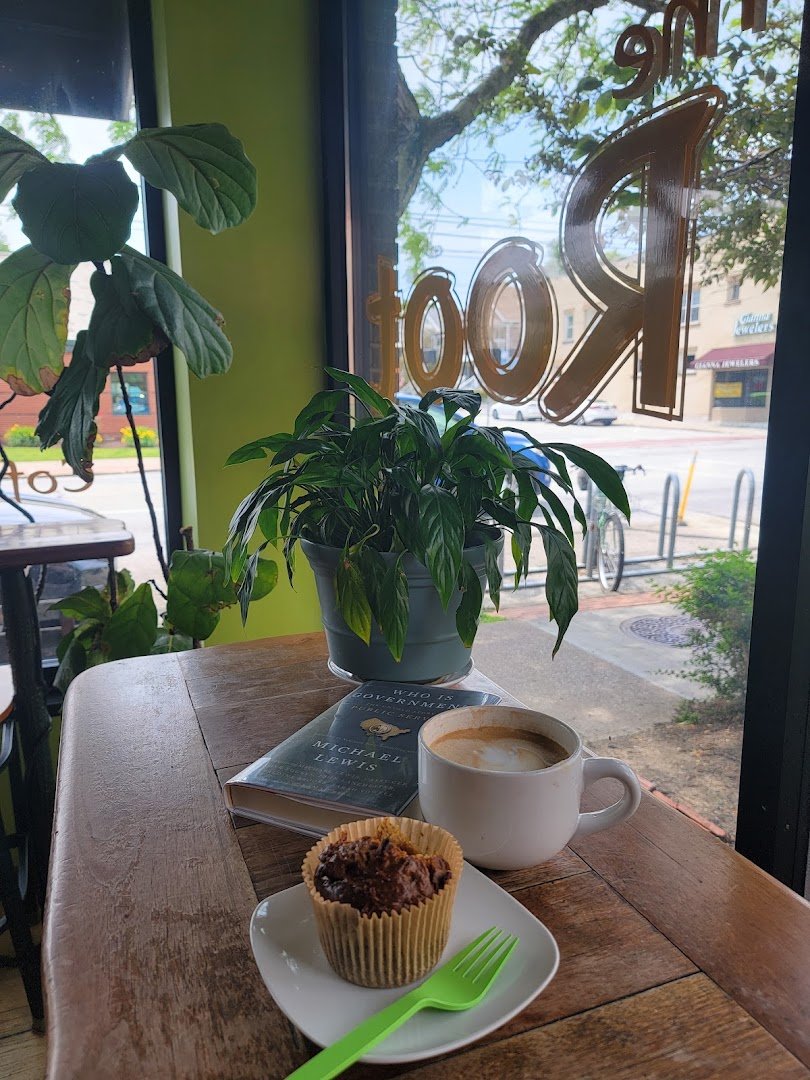 Coffee at the root cafe, specialty coffee shop in Cleveland