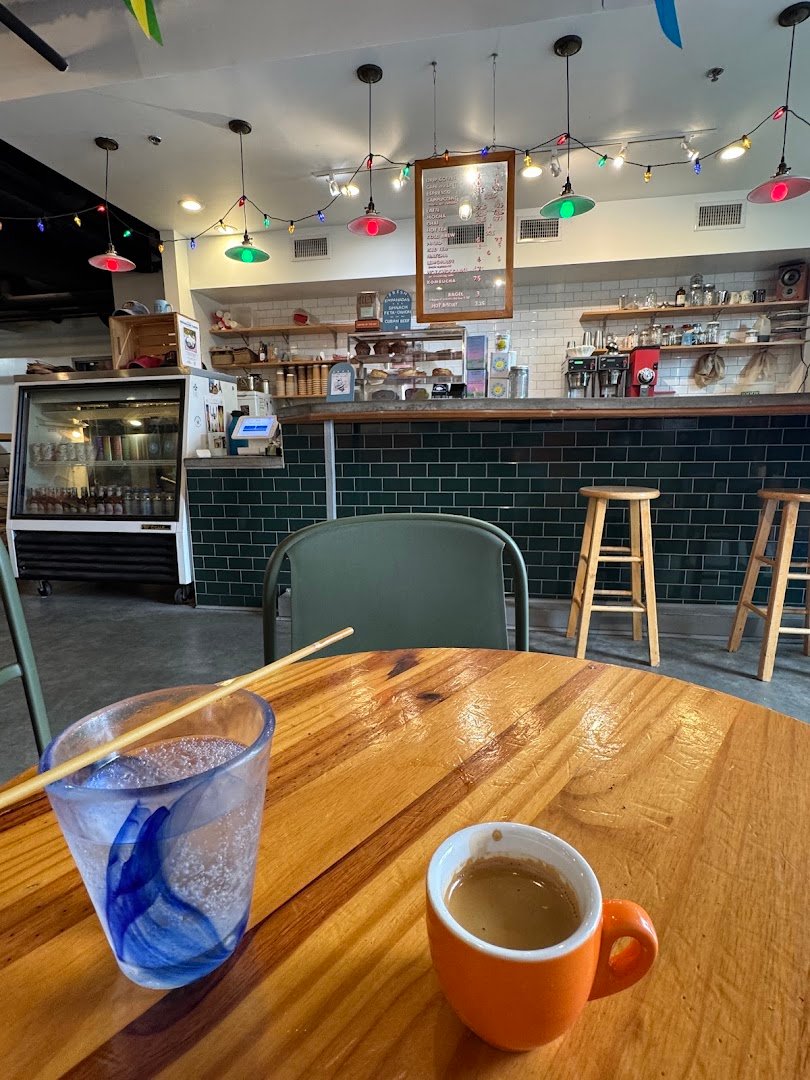 Interior of HEY Coffee Co., specialty coffee shop in New Orleans