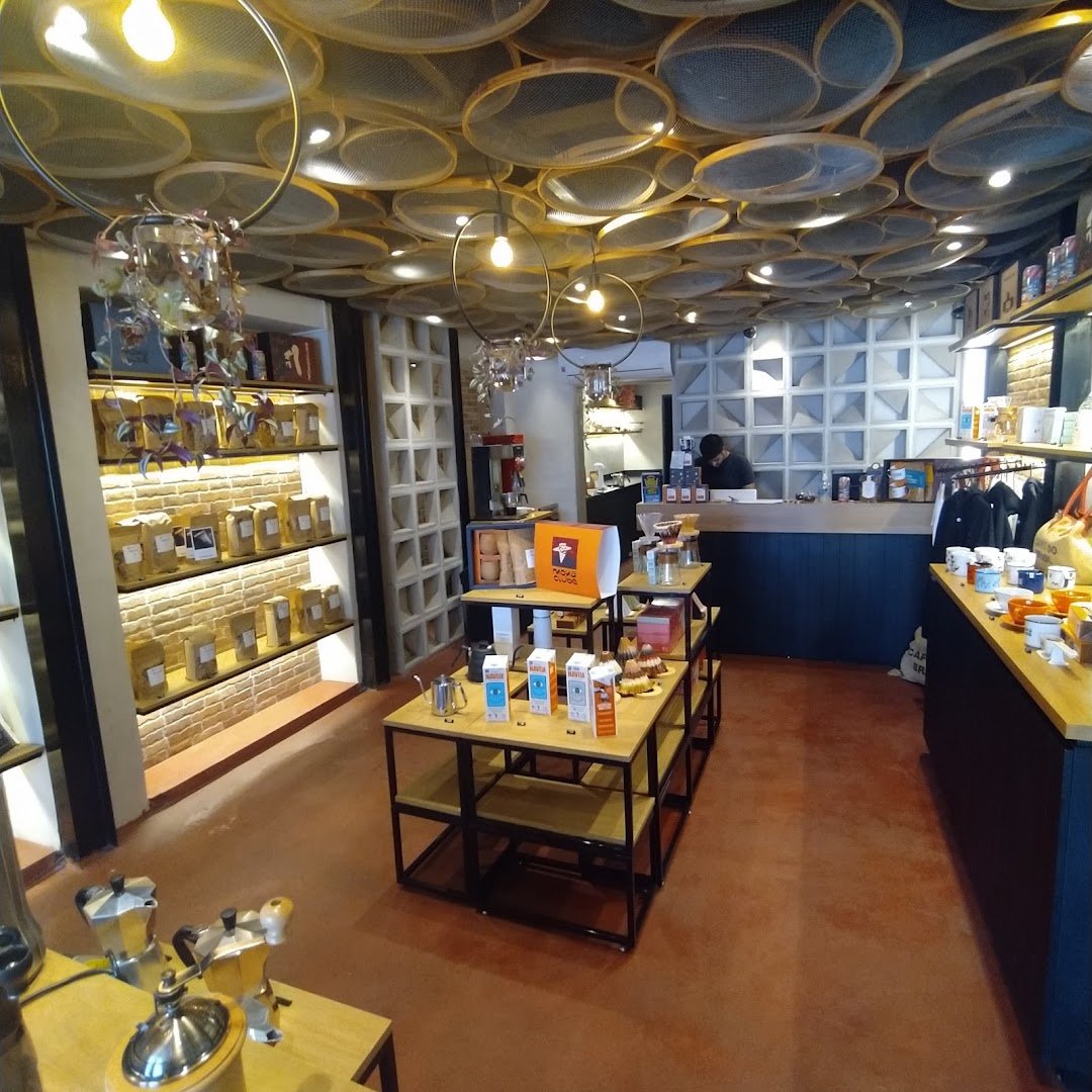 Interior of Moka Clube, specialty coffee shop in São Paulo