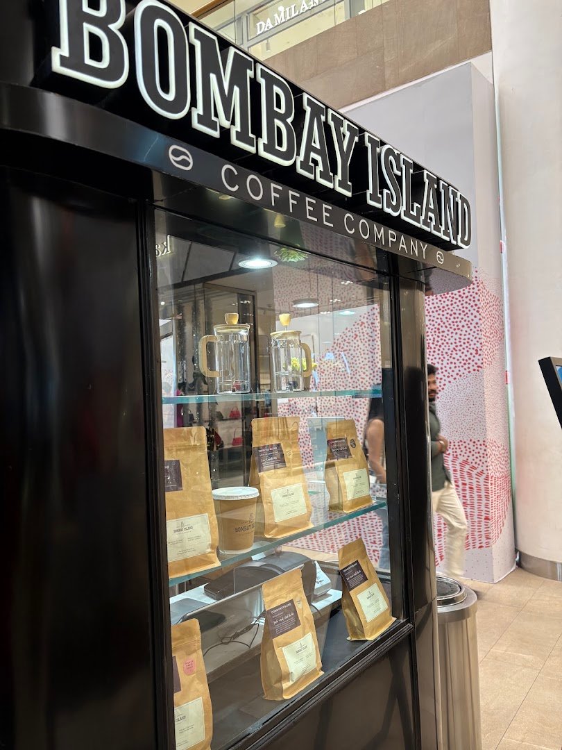 Storefront of Bombay Island, specialty coffee shop in Mumbai