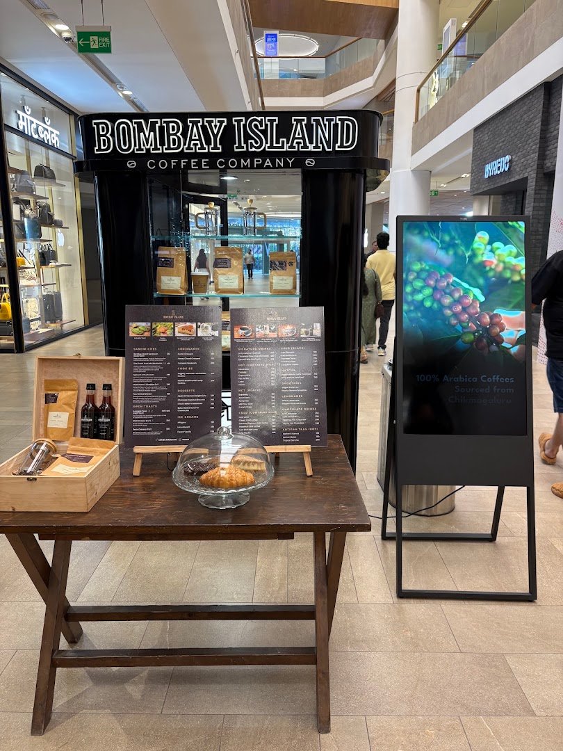 Storefront of Bombay Island, specialty coffee shop in Mumbai