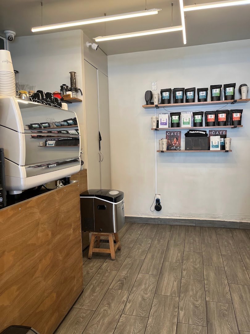 Interior of Paradigma Café, specialty coffee shop in Mexico City