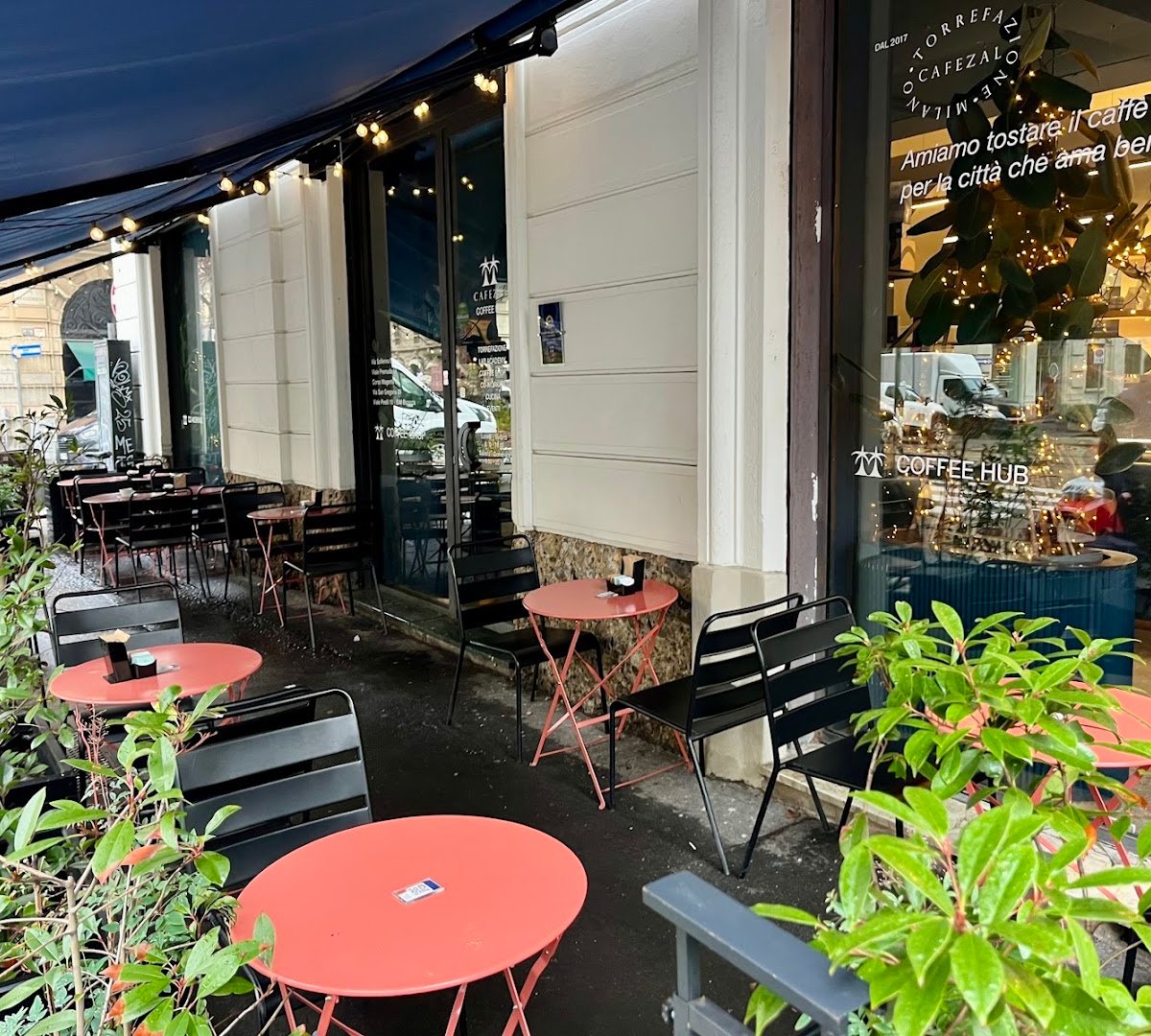 Storefront of Cafezal Brunch & Specialty Coffee Hub, specialty coffee shop in Milan