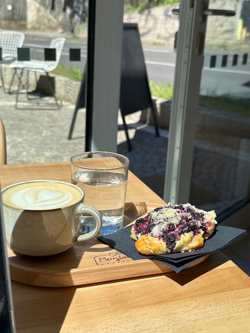 Coffee at Merrybeans, specialty coffee shop in Prague