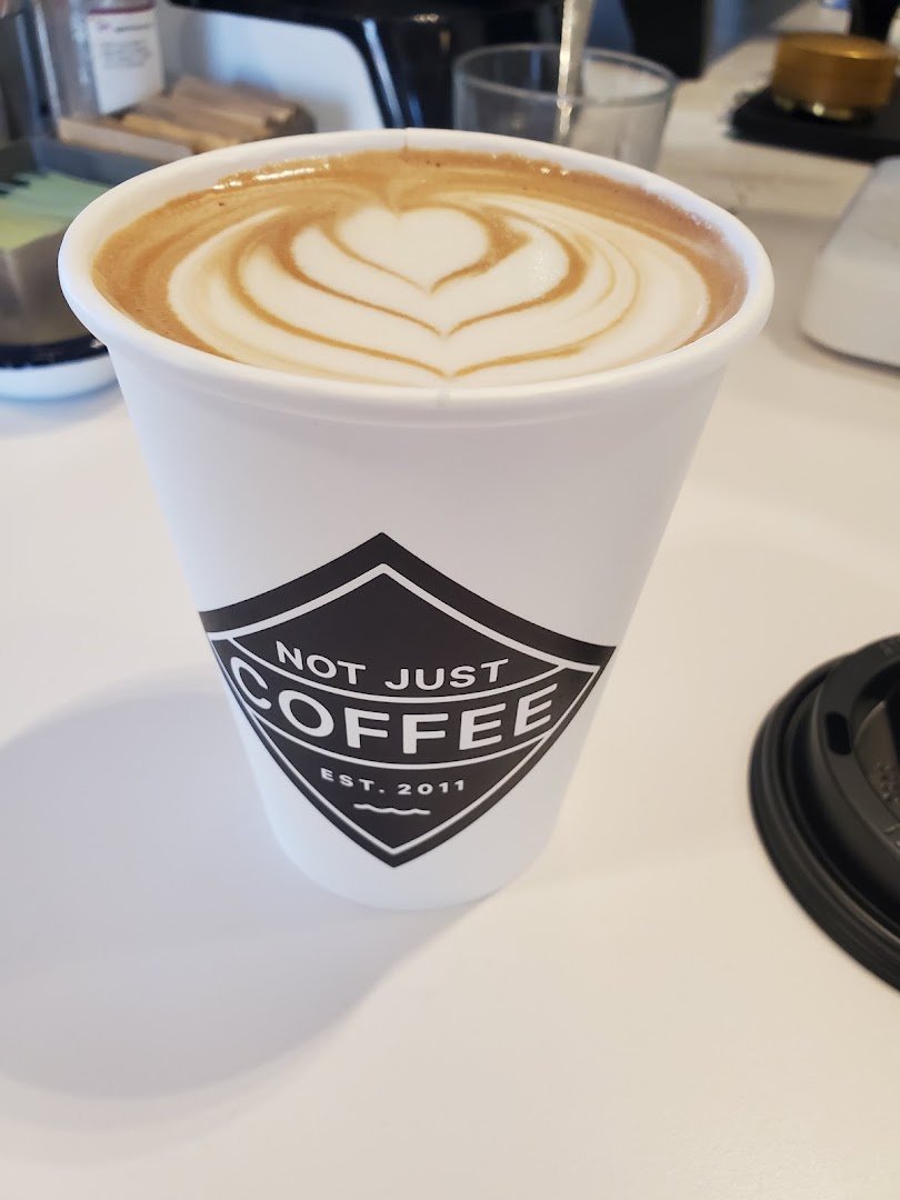 Coffee at Not Just Coffee, specialty coffee shop in Charlotte
