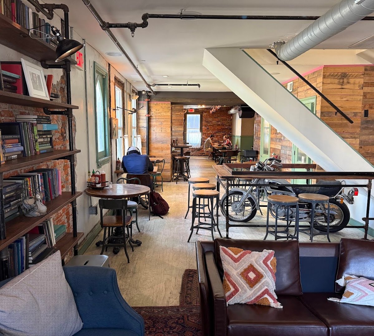 Interior of One Shot Coffee, specialty coffee shop in Philadelphia