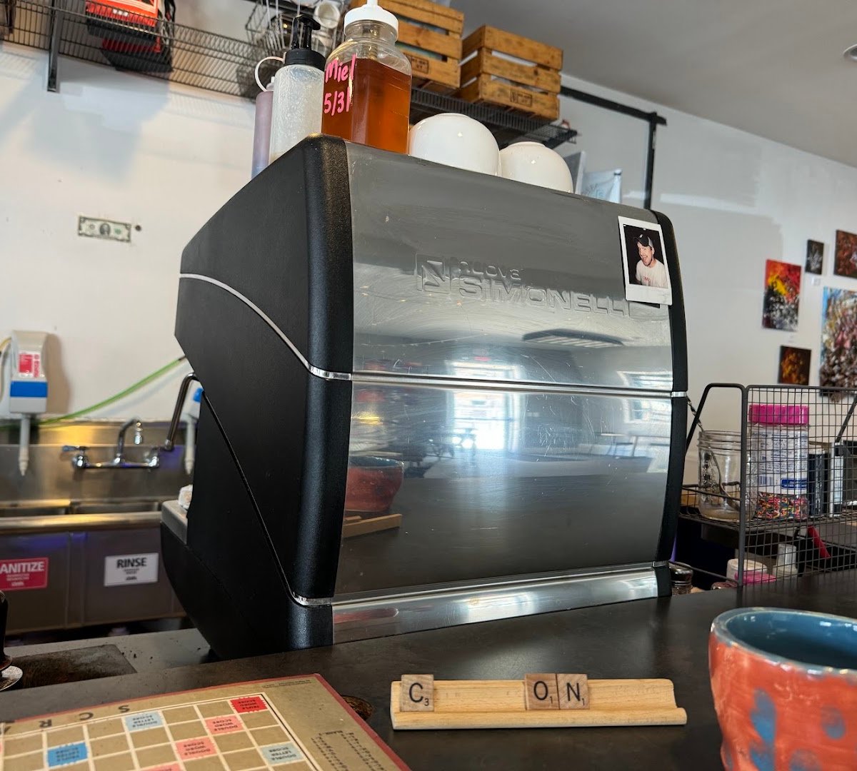 Interior of Lincoln Lane Coffee Co., specialty coffee shop in Indianapolis