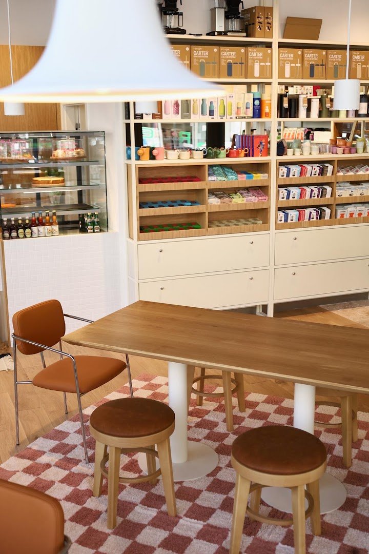 Interior of Coffeedesk Kawiarnia The Form, specialty coffee shop in Warsaw