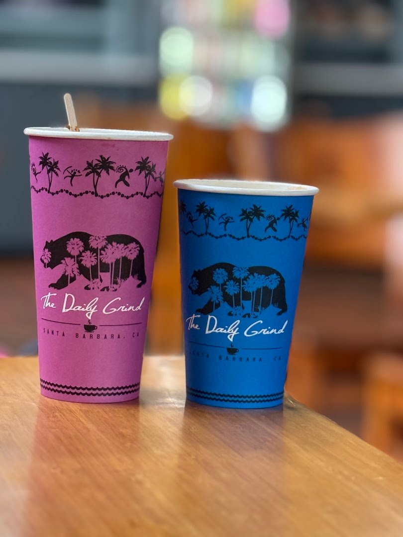 Coffee at Daily Grind, specialty coffee shop in Santa Barbara