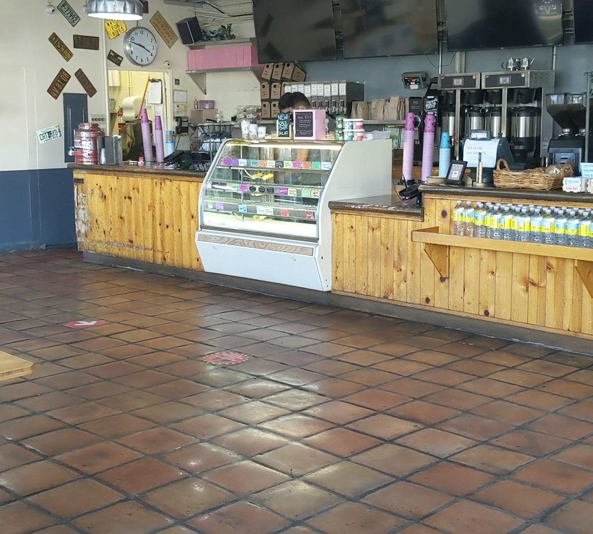 Interior of Daily Grind, specialty coffee shop in Santa Barbara