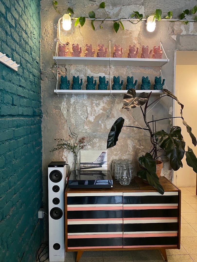 Interior of format.coffee, specialty coffee shop in Prague
