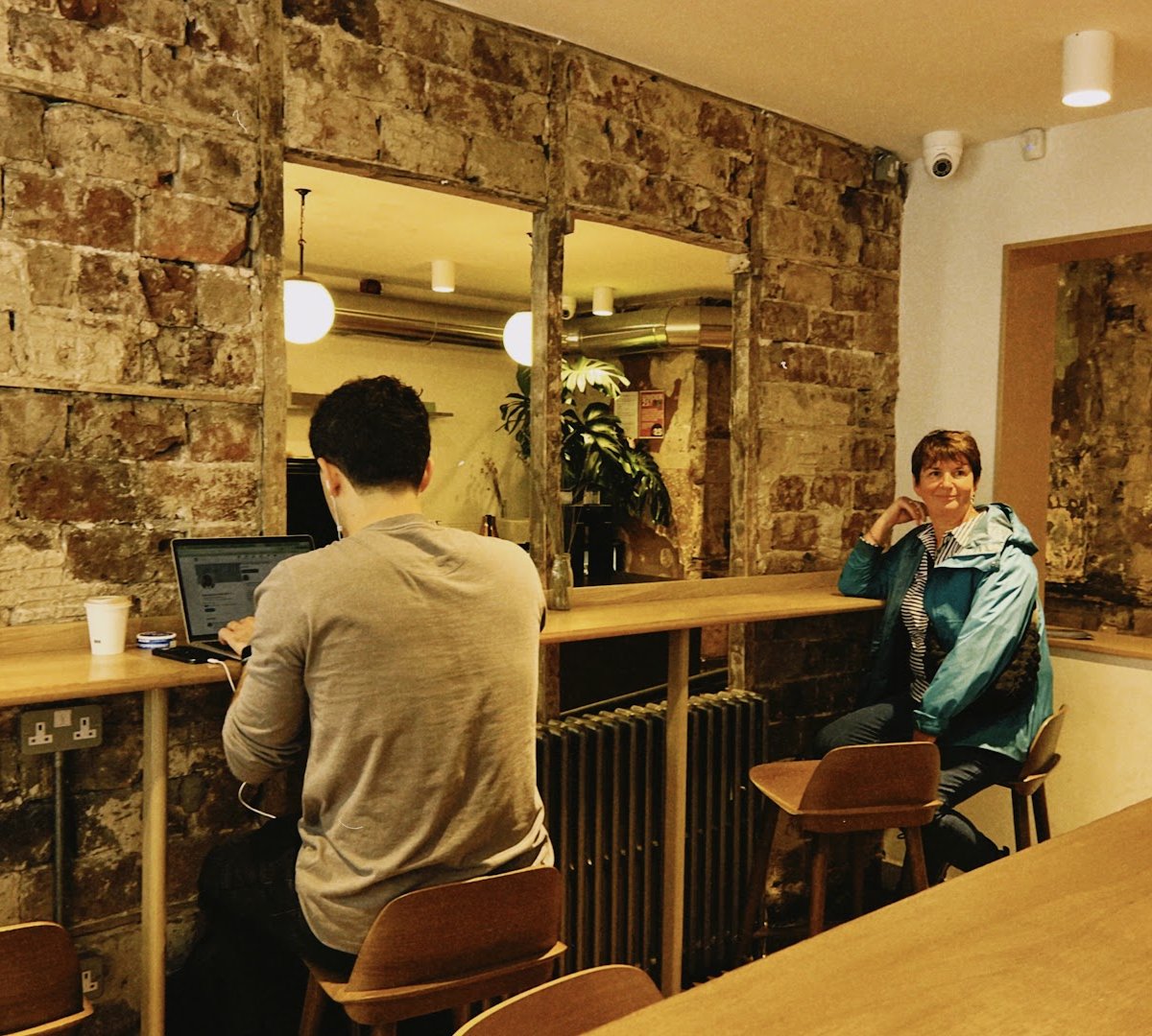 Interior of Origin Coffee (South College Street), specialty coffee shop in Edinburgh
