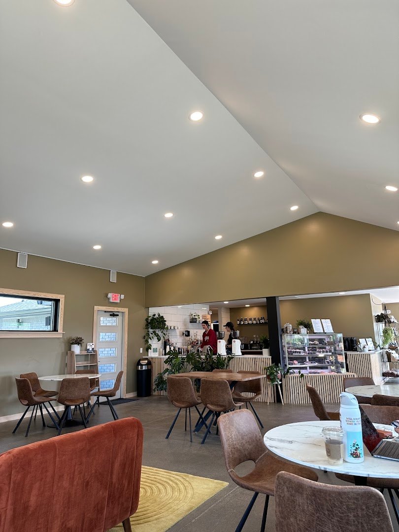 Interior of Coffeehouse Five, specialty coffee shop in Indianapolis