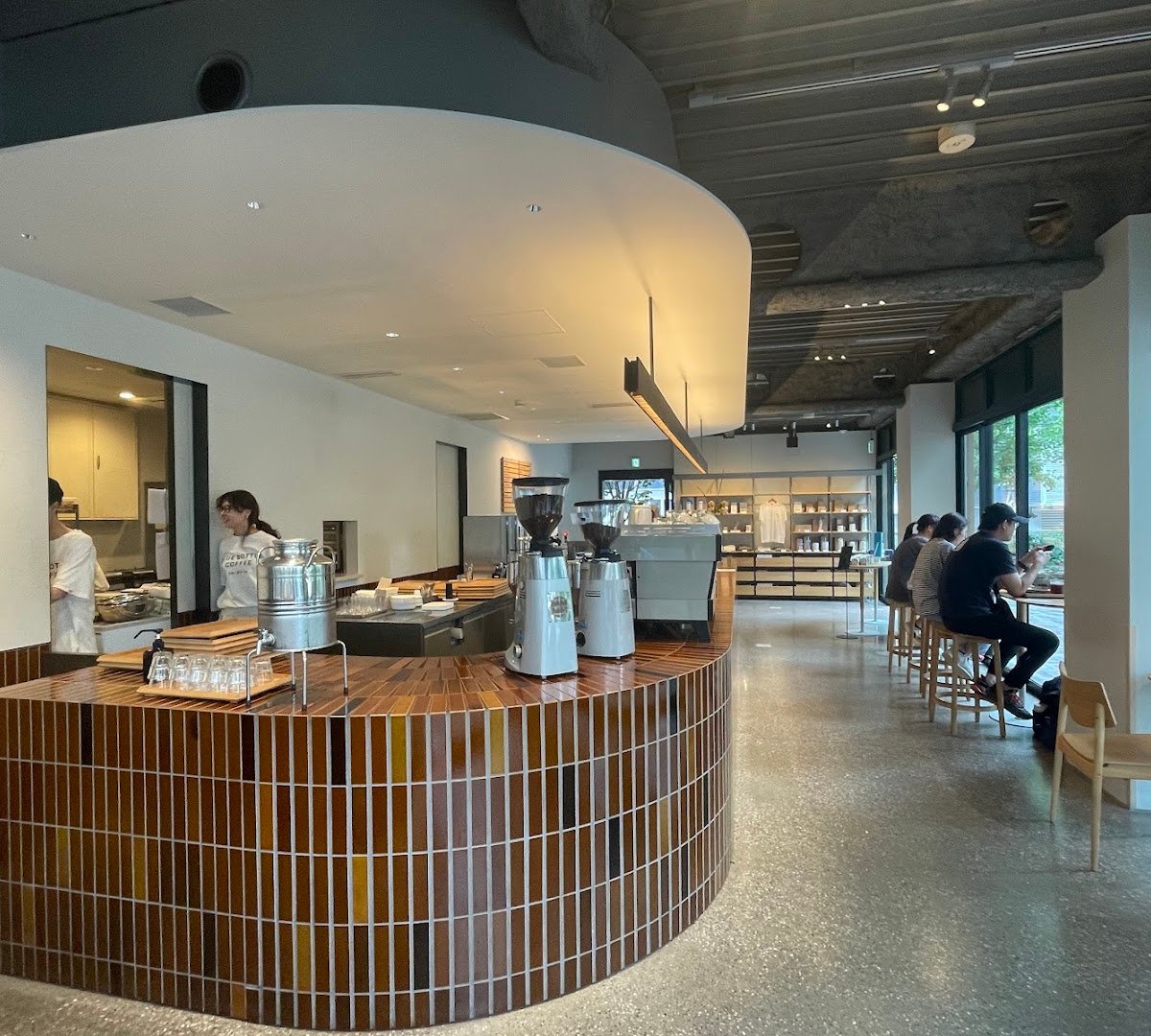 Interior of Blue Bottle Coffee - Shibuya Cafe, specialty coffee shop in Tokyo
