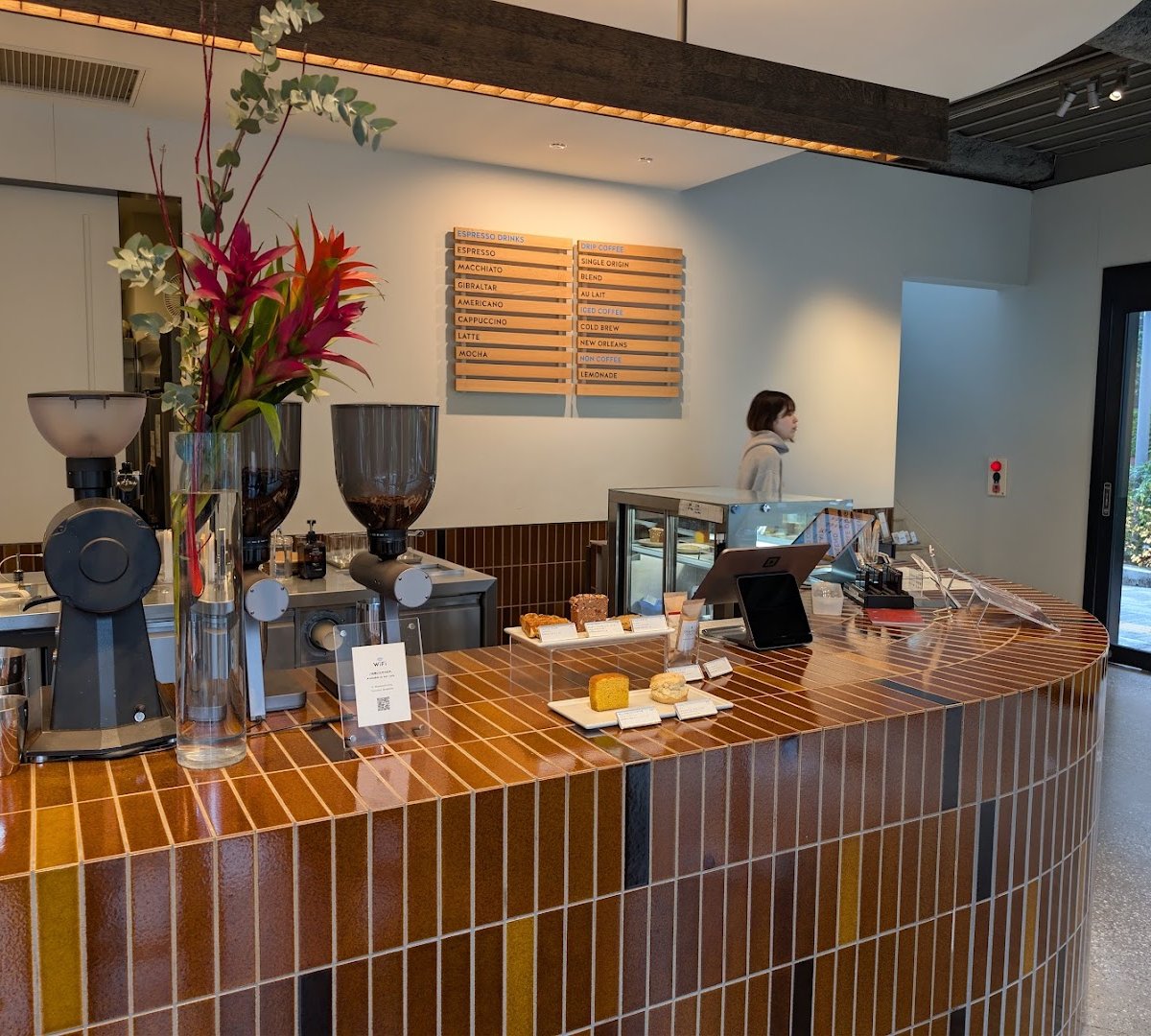 Interior of Blue Bottle Coffee - Shibuya Cafe, specialty coffee shop in Tokyo