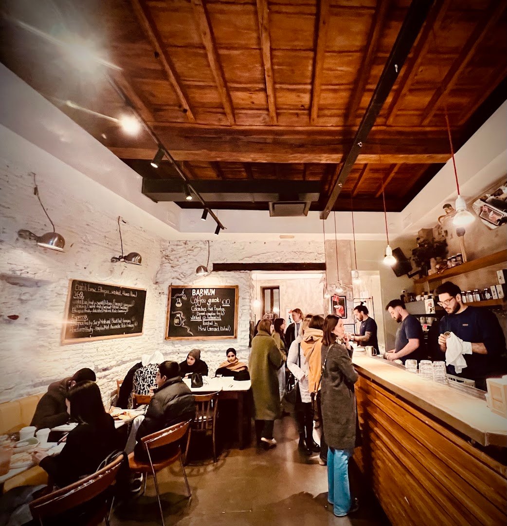 Interior of Barnum Roma, specialty coffee shop in Rome