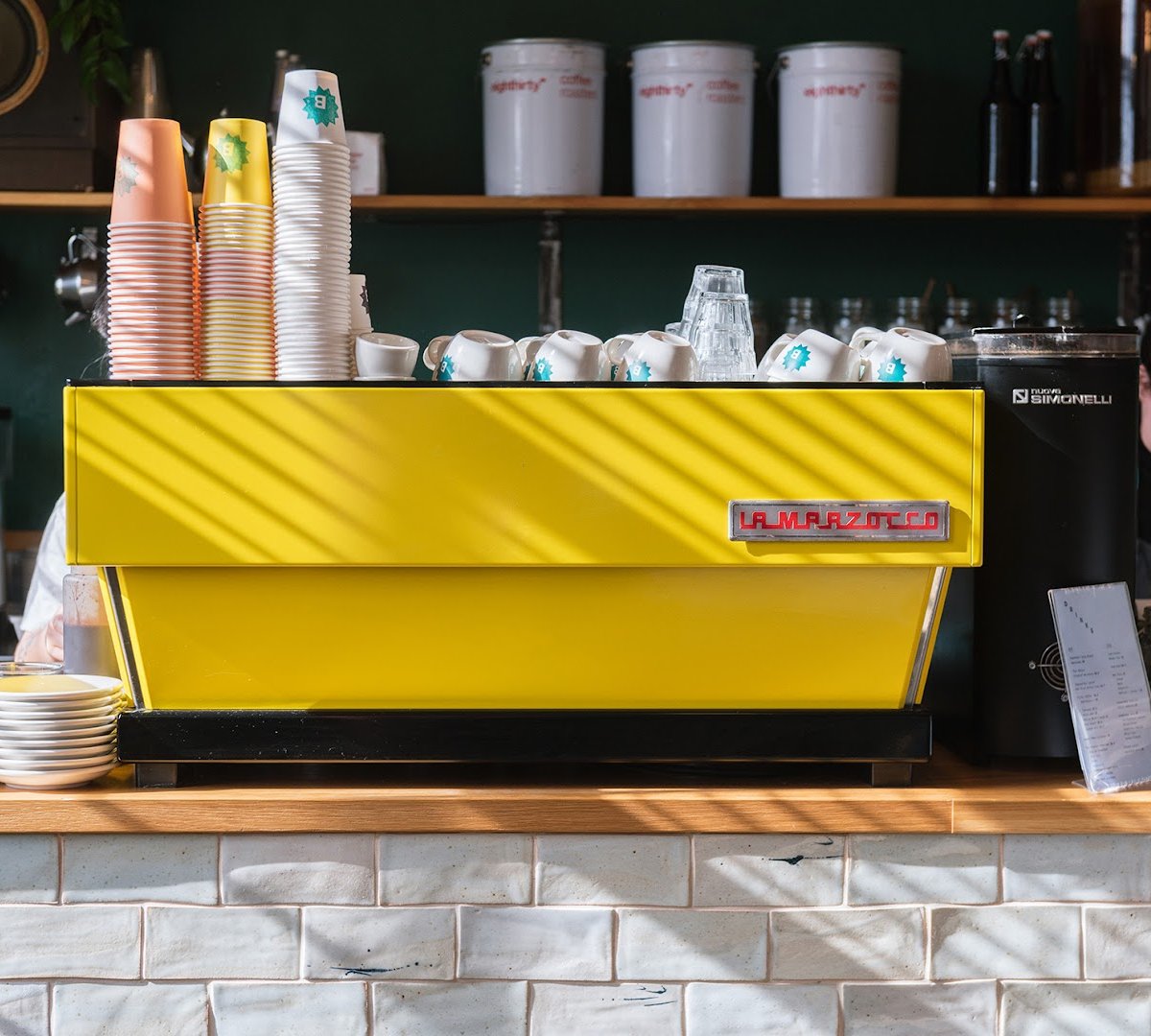 Interior of Bestie Cafe, specialty coffee shop in Auckland