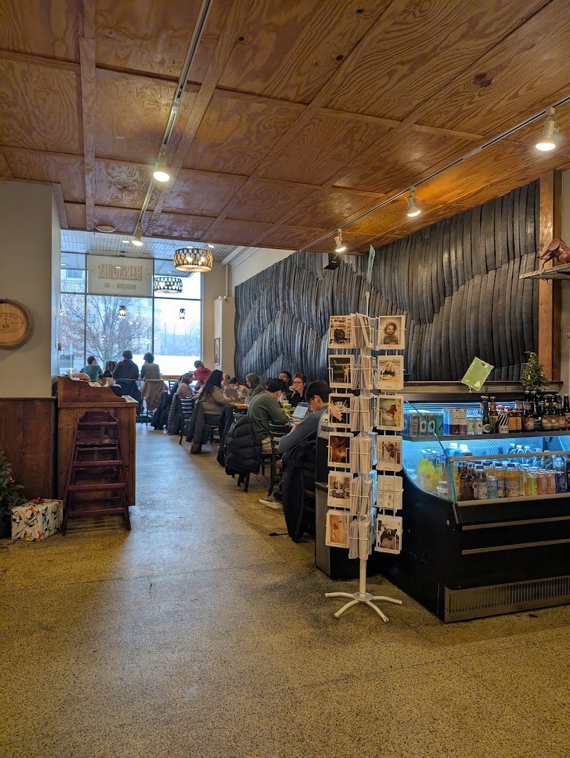 Interior of Barriques - Monroe St., specialty coffee shop in Madison