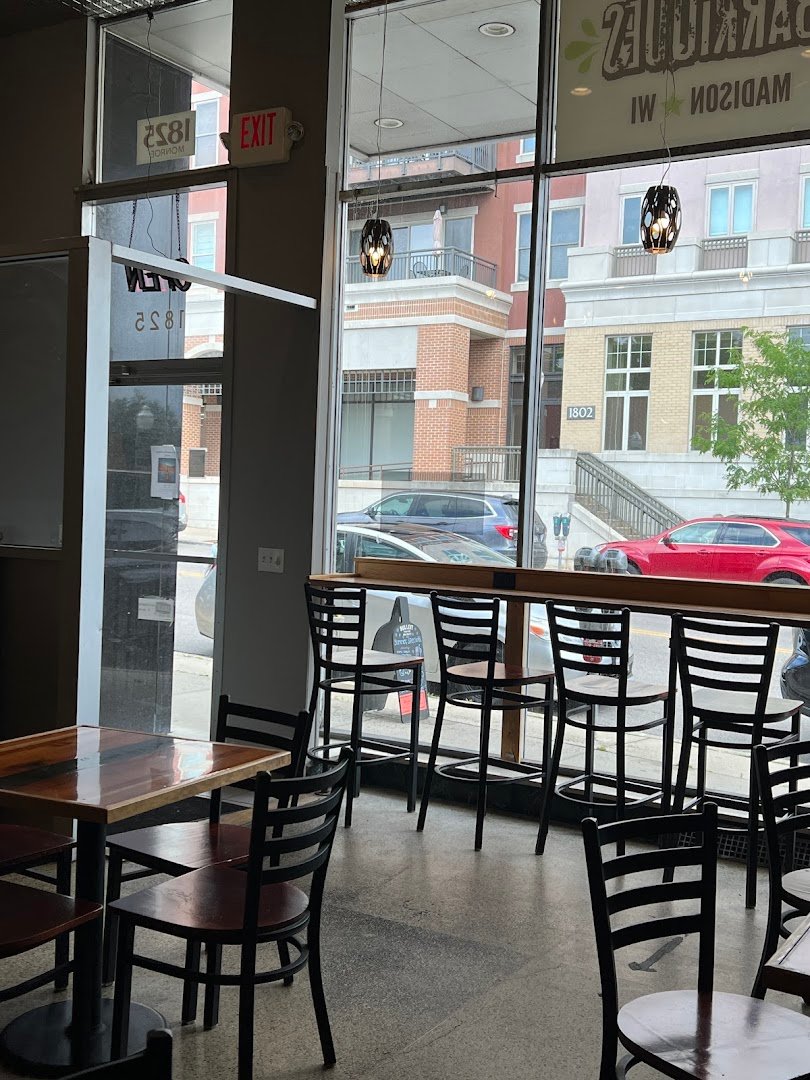 Interior of Barriques - Monroe St., specialty coffee shop in Madison
