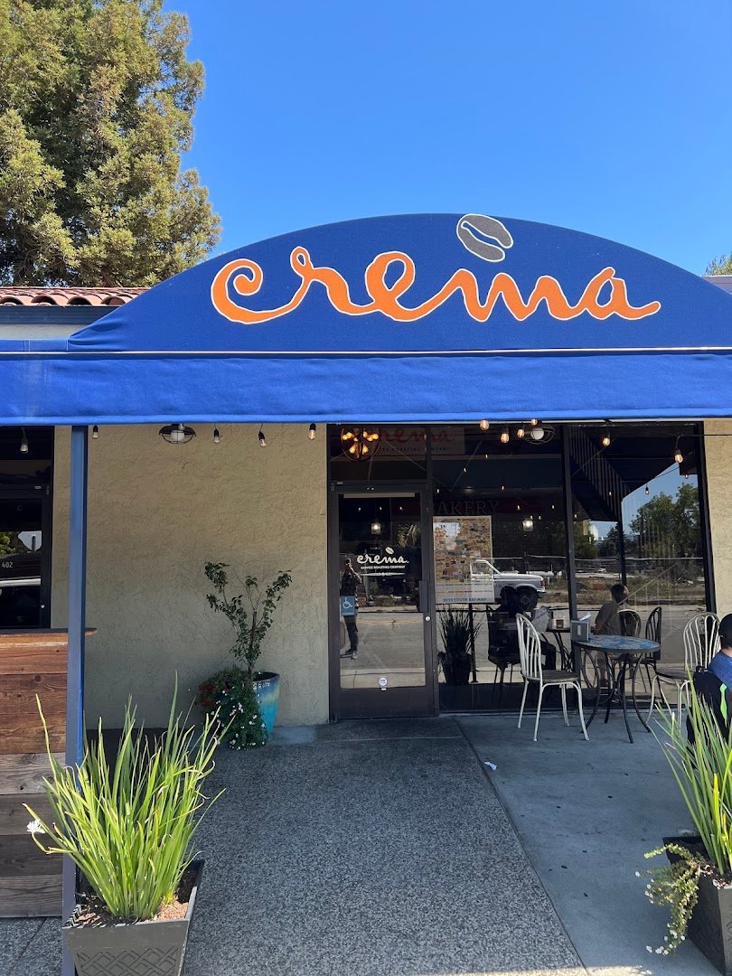Storefront of Crema Coffee Roasting Company., specialty coffee shop in San Jose
