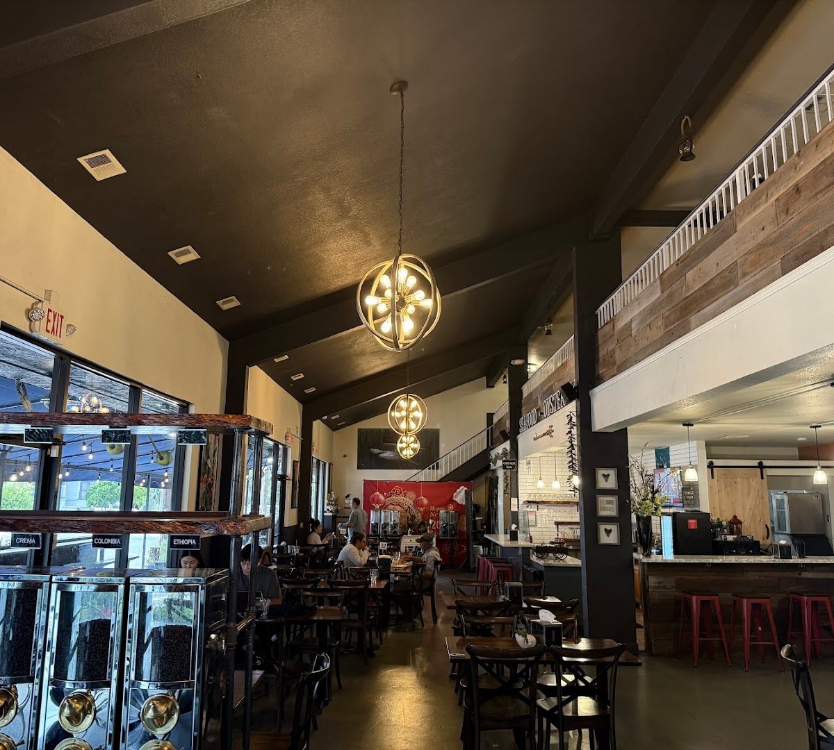 Interior of Crema Coffee Roasting Company., specialty coffee shop in San Jose