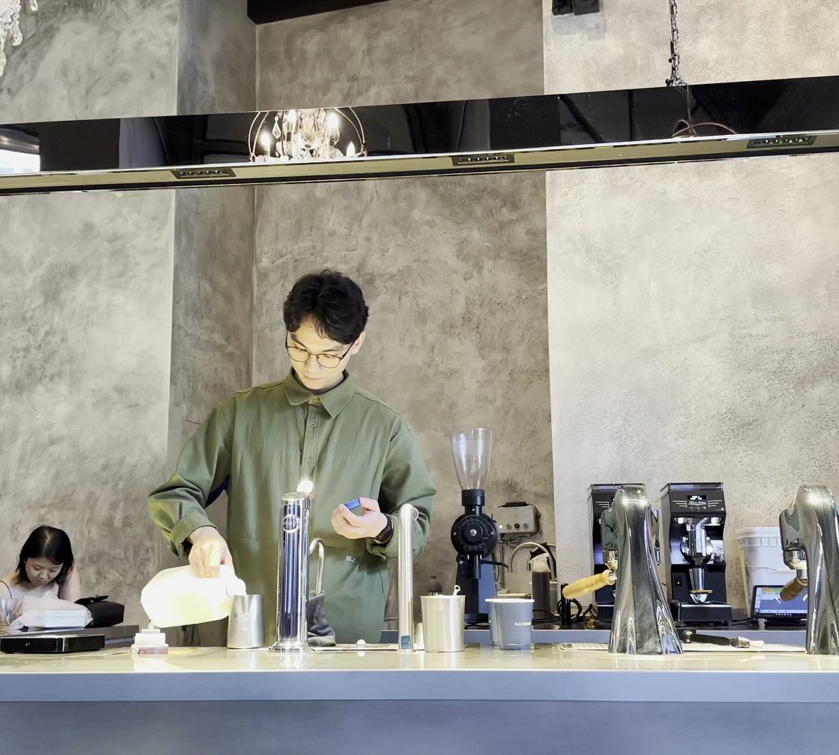 Interior of Alchemist The Mill, specialty coffee shop in Singapore