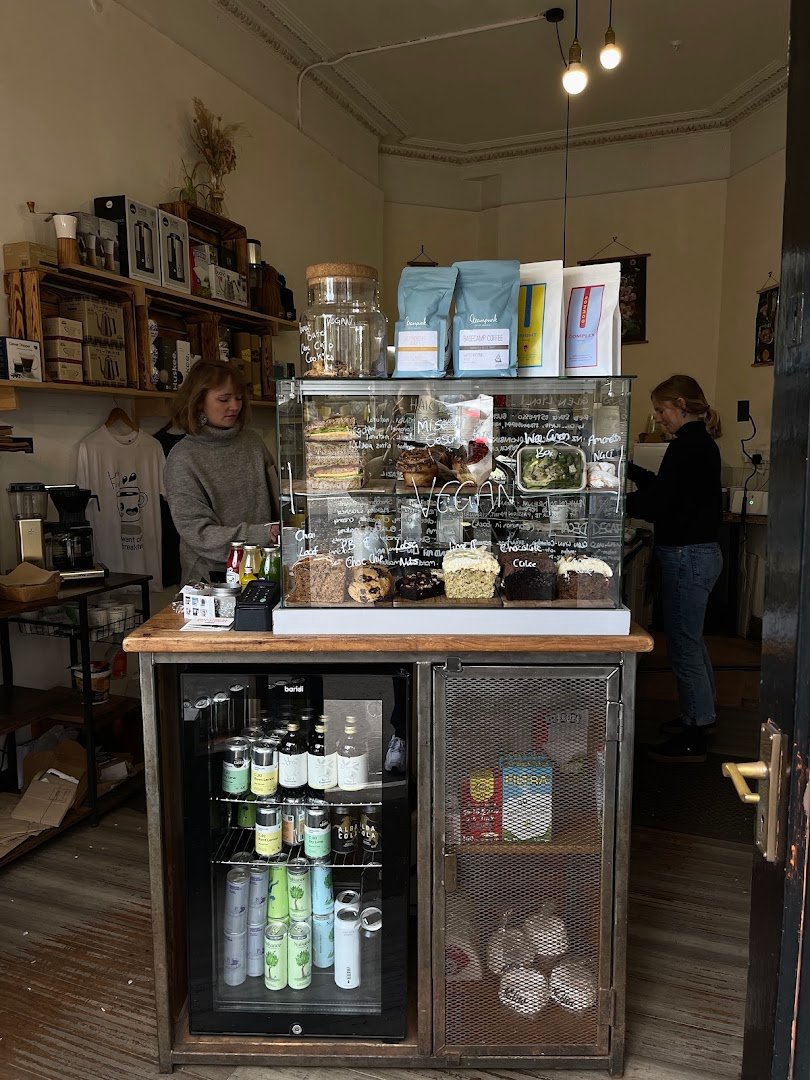 Interior of Little Fitzroy Coffee., specialty coffee shop in Edinburgh