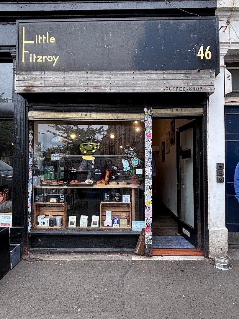 Storefront of Little Fitzroy Coffee., specialty coffee shop in Edinburgh