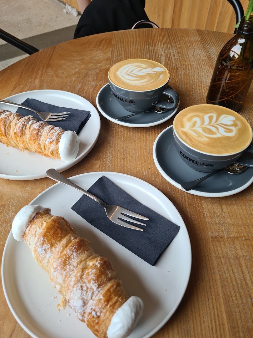 Coffee at Coffee Source Francouzská, specialty coffee shop in Prague