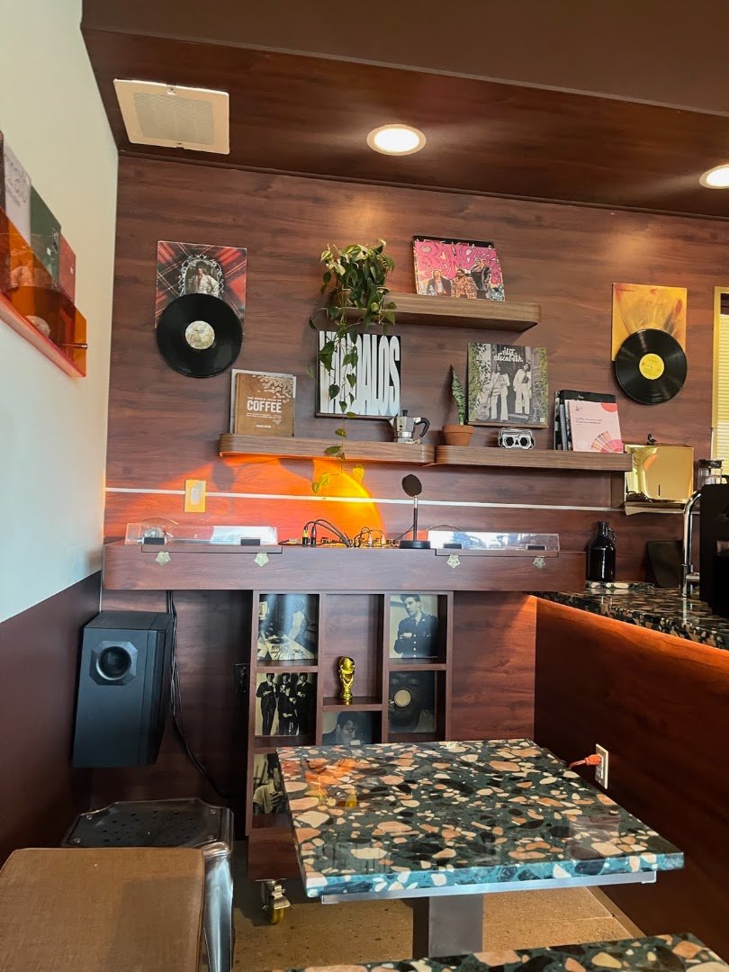 Interior of Rutina Coffee, specialty coffee shop in Miami