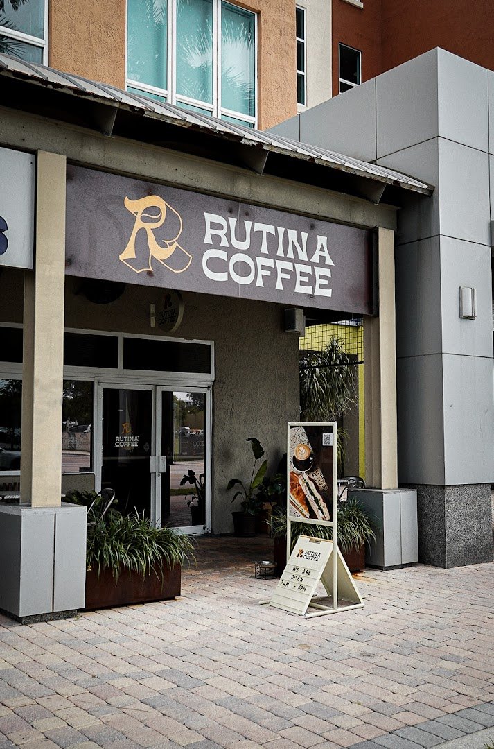Storefront of Rutina Coffee, specialty coffee shop in Miami