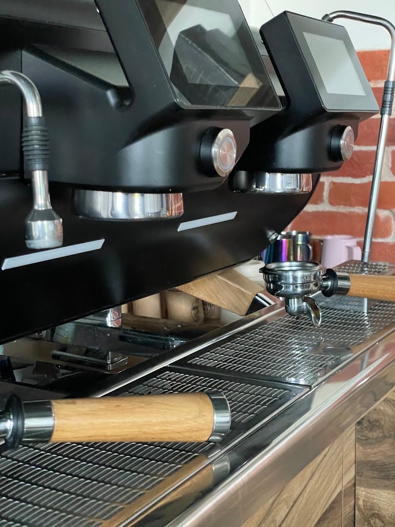 Interior of Noble Coffee Roastery, specialty coffee shop in Warsaw