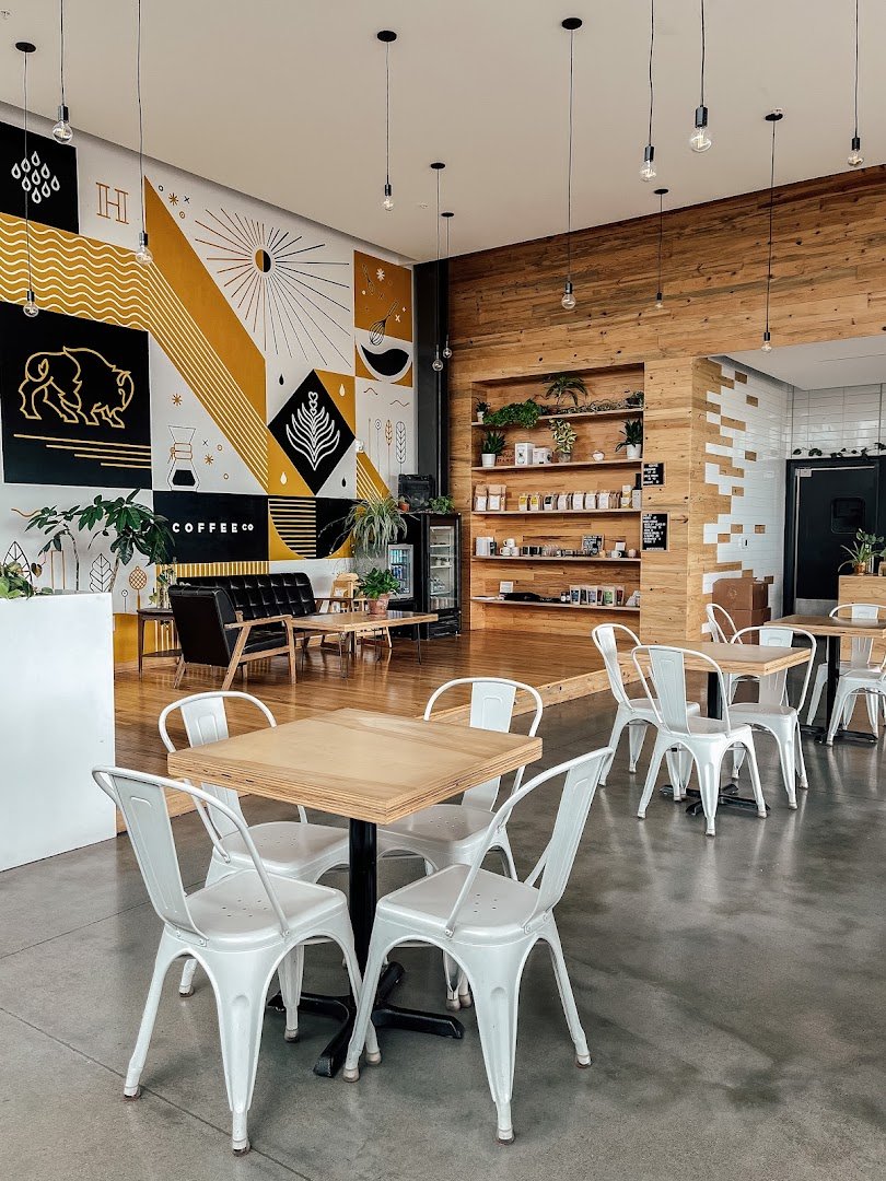 Interior of Hardy Coffee Co., specialty coffee shop in Omaha