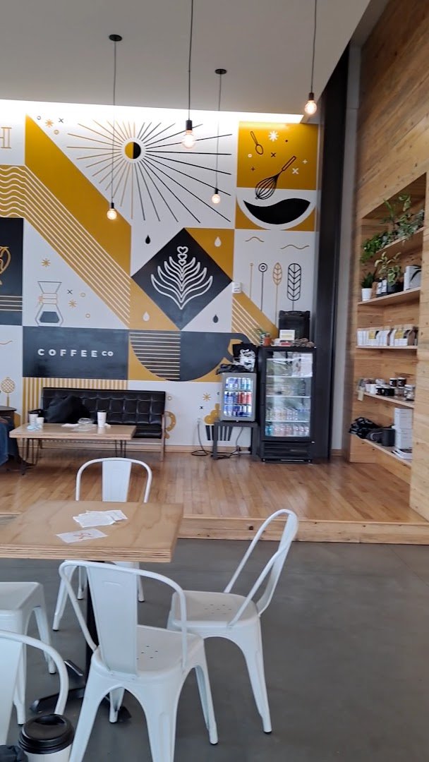 Interior of Hardy Coffee Co., specialty coffee shop in Omaha