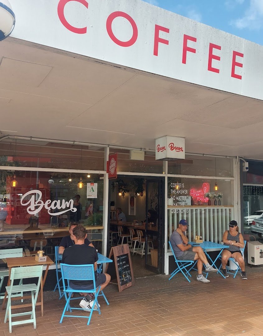 Storefront of Beam Cafe, specialty coffee shop in Auckland