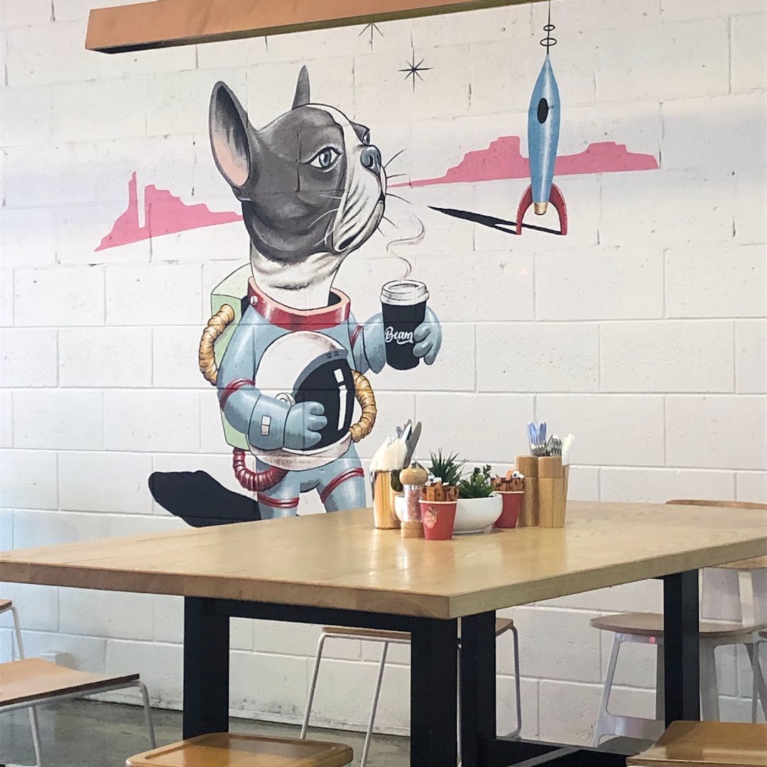 Interior of Beam Cafe, specialty coffee shop in Auckland